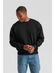 Bluza Sudadera Fruit Of The Loom z superbawełny Adulto w kolorze czarnym. Czarne bluzy damskie fruit of the loom, m, bez wzorów, z bawełny, sportowe, bez ramiączek, z kapturem. Za 181.99 zł.