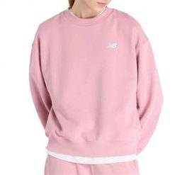 Bluza sportowa damska New Balance WT41508PTF. Czerwone bluzy damskie New Balance, l, bez wzorów, klasyczne, bez ramiączek, bez kaptura. Za 325.00 zł.