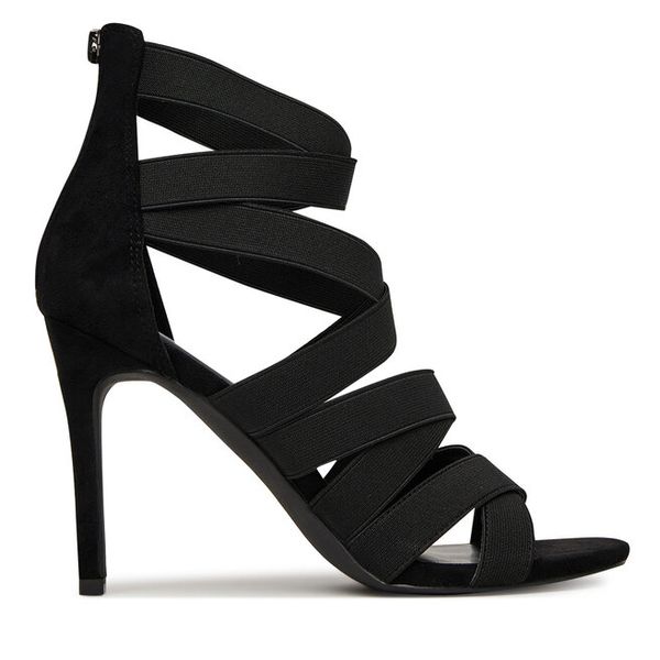 Sandały DeeZee. Czarne sandały damskie DeeZee, bez wzorów, bez obcasa, na szpilce, bez zapięcia. Za 139.99 zł.