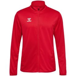 Bluza hmlESSENTIAL TRACK JACKET. Czerwone bluzy damskie Hummel, xl, bez wzorów, sportowe, bez ramiączek, bez kaptura. Za 169.00 zł.