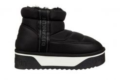 Śniegowce D Franklin Nordic V2 Low Bomb Black 206013, Czarny, Materiał - 36. Czarne śniegowce damskie D.Franklin, z gumy, bez zapięcia. W wyprzedaży za 179.10 zł.