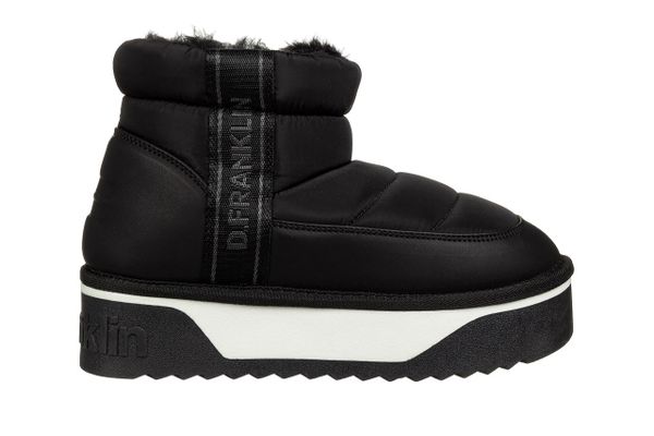 Śniegowce D Franklin Nordic V2 Low Bomb Black 206013, Czarny, Materiał - 36. Czarne śniegowce damskie D.Franklin, z gumy, bez zapięcia. W wyprzedaży za 179.10 zł.