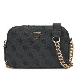 Torebka Guess. Szare torebki do ręki damskie Guess, z aplikacjami, bez dodatków. Za 379.99 zł.