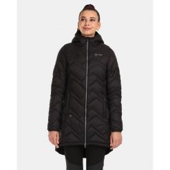Damski płaszcz ocieplany Kilpi LEILA-W. Czarne płaszcze damskie Kilpi, l, bez wzorów, z nylonu, sportowe, bez kołnierzyka, bez kaptura. Za 422.05 zł.
