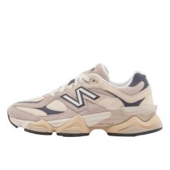 Buty do chodzenia dla dorosłych New Balance 9060 Moonrock Linen. Brązowe obuwie sportowe damskie New Balance, bez wzorów, bez zapięcia, trekkingowe. Za 808.50 zł.