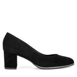 Czółenka Lasocki. Czarne czółenka damskie Lasocki, bez wzorów, bez obcasa, bez zapięcia. Za 229.99 zł.