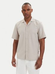 BOSS Koszula Rayer 50559321 Beżowy jasny Regular Fit. Brązowe koszule męskie Boss, l, bez wzorów, z bawełny, bez kołnierzyka, bez ramiączek. Za 449.99 zł.