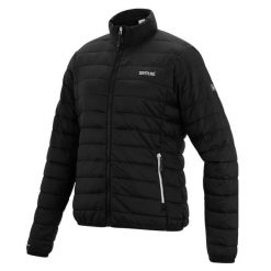 Kurtka ocieplana damska Hillpack II. Czarne kurtki sportowe damskie Regatta, na zimę, l, bez wzorów, z materiału, bez ramiączek, bez kaptura, trekkingowe. Za 258.00 zł.