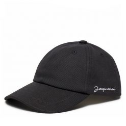 Czapka z daszkiem JACQUEMUS. Czarne czapki damskie JACQUEMUS, bez wzorów. Za 399.99 zł.
