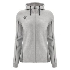 Damska bluza z kapturem full zip Macron Bass ECO. Czarne bluzy damskie Macron, s, bez wzorów, z bawełny, wakacyjne, bez ramiączek, z kapturem. Za 385.50 zł.