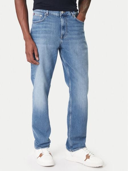 Tommy Hilfiger Jeansy Denton MW0MW41886 Niebieski Straight Fit. Niebieskie jeansy męskie Tommy Hilfiger, z bawełny. Za 409.99 zł.