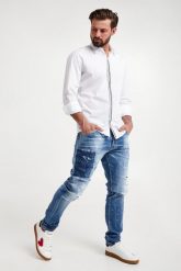Jeansy męskie Cool Guy DSQUARED2. Jeansy męskie Dsquared2, z jeansu. W wyprzedaży za 2,384.25 zł.