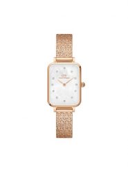 Daniel Wellington Zegarek Quadro Lumine Pressed Piano DW00100578 Złoty. Żółte, analogowe zegarki damskie Daniel Wellington, złote. Za 759.99 zł.