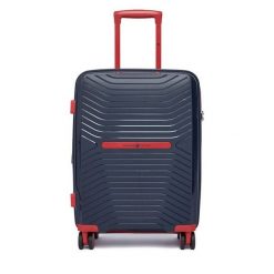 Walizka kabinowa Beverly Hills Polo Club. Niebieskie walizki damskie Beverly Hills Polo Club, bez wzorów. Za 299.99 zł.