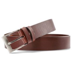Brązowy Skórzany Pasek Męski Armodo. Brązowe paski męskie Armodo, z jeansu, casualowe. Za 99.00 zł.