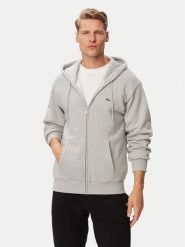 Lacoste Bluza SH8864 Szary Regular Fit. Szare bluzy męskie Lacoste, m, bez wzorów, z bawełny, bez ramiączek, bez kaptura. Za 684.99 zł.