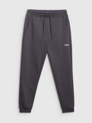 4F Spodnie dresowe joggery męskie 4F x Robert Lewandowski - szare XL. Szare spodnie sportowe męskie 4F, m, z aplikacjami, z dresówki, na fitness i siłownię. Za 189.99 zł.