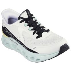 Buty sportowe Skechers Slip-ins Glide Step Altus. Białe obuwie sportowe damskie Skechers, bez wzorów, z syntetyku, bez zapięcia. Za 517.99 zł.