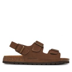 Sandały Grünland. Brązowe sandały męskie Grünland, bez wzorów, bez zapięcia. Za 189.99 zł.