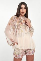 Bluzka damska z kreponu TWINSET. Bluzki damskie Twinset Milano, bez wzorów, bez kołnierzyka, bez ramiączek. Za 1,239.00 zł.