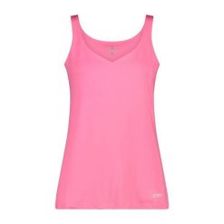 Koszulka damska turystyczna CMP 31T8256. Czerwone koszulki sportowe damskie CMP, xl, bez wzorów, bez ramiączek. W wyprzedaży za 118.99 zł.