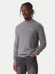 BOSS Sweter Anion 50527584 Szary Regular Fit. Szare swetry męskie Boss, m, bez wzorów, z bawełny, bez kołnierzyka, bez ramiączek. Za 509.99 zł.