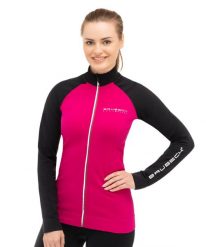 Bluza dresowa termoaktywna rozpinana damska Brubeck Athletic. Fioletowe bluzy damskie Brubeck, xl, bez wzorów, z dresówki, bez ramiączek, bez kaptura. Za 239.99 zł.