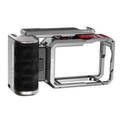 Tytanowa klatka rozszerzająca z uchwytem i dodatkowymi przyłączami Puluz dla DJI Osmo Action 6. Zegarki sportowe Puluz, bez wzorów. Za 240.00 zł.