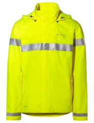 Kurtka rowerowa M Luminum Rain Jacket. Żółte kurtki męskie Vaude, m, bez wzorów, z materiału, bez kaptura, rowerowe. Za 859.00 zł.