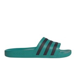 Klapki adidas adilette Aqua JS1126 zielone. Zielone klapki męskie bez wzorów, bez zapięcia. Za 149.14 zł.