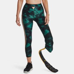 Legginsy damskie Under Armour PROJECT ROCK HeatGear ANKLE LG. Zielone legginsy damskie Under Armour, bez wzorów. Za 169.99 zł.
