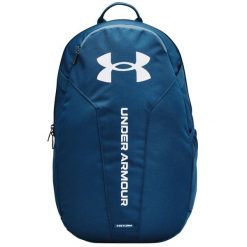Plecak sportowo-turystyczny dla dorosłych Hustle Lite Backpack pojemność 24 L. Niebieskie plecaki męskie Under Armour, bez wzorów, sportowe. Za 139.99 zł.