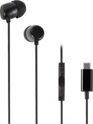 Słuchawki Vivanco Vivanco headset Stereo Earbuds USB-C, black (61752). Czarne słuchawki douszne VIVANCO. Za 105.13 zł.
