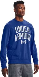 Under Armour Under Armour Rival Terry Crew 1361561-432 Niebieskie M. Niebieskie bluzy męskie Under Armour, m, bez wzorów, bez ramiączek, bez kaptura. Za 166.96 zł.