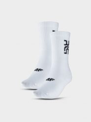 4F Skarpety casual za kostkę 4F x Robert Lewandowski - białe 43-46. Białe skarpety męskie 4F, bez wzorów, z bawełny. W wyprzedaży za 19.99 zł.