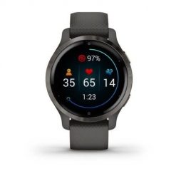 Zegarek Garmin Venu 2S Slate Silver Graphite. Szare zegarki sportowe Garmin, bez wzorów. Za 1,427.99 zł.