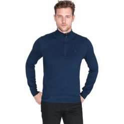 Trussardi Jeans Sweter Niebieski. Niebieskie swetry męskie TRUSSARDI JEANS, l, bez wzorów, z jeansu, bez kołnierzyka, bez ramiączek. Za 516.95 zł.