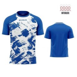 Koszulka Givova Art Interlock Royal-White 2XL. Białe bluzki damskie Givova, xl, bez wzorów, z poliesteru, sportowe, bez kołnierzyka, bez ramiączek. Za 140.99 zł.