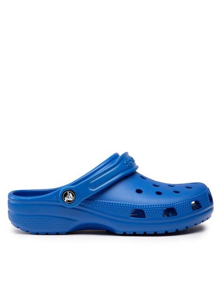 Crocs Klapki Classic 10001 Niebieski. Niebieskie klapki męskie Crocs, bez wzorów, z tworzywa sztucznego, bez zapięcia. Za 169.99 zł.