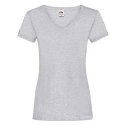 Koszulka Z Dekoltem W Szpic Dla Kobiet. Szare bluzki damskie fruit of the loom, s, bez wzorów, sportowe, bez kołnierzyka, bez ramiączek. Za 39.99 zł.