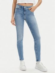 Calvin Klein Jeans Jeansy J20J221580 Niebieski Skinny Fit. Niebieskie jeansy damskie Calvin Klein Jeans, bez wzorów, z bawełny. W wyprzedaży za 309.99 zł.