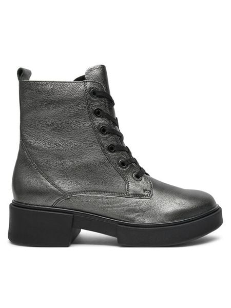 Caprice Trapery 9-25101-43 Szary. Szare trapery damskie Caprice, ze skóry, bez zapięcia. Za 549.99 zł.