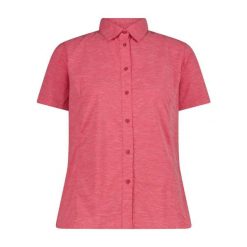 Koszula damska stretch CMP. Czerwone koszule damskie CMP, xl, bez wzorów, z bawełny, eleganckie, bez kołnierzyka, bez ramiączek. Za 239.00 zł.