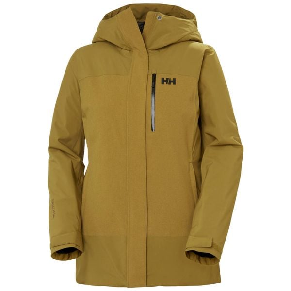 Damska kurtka narciarska z kapturem Helly Hansen Snowplay. Brązowe kurtki sportowe damskie Helly Hansen, na zimę, bez wzorów, bez ramiączek, z kapturem, narciarskie. Za 1,344.50 zł.