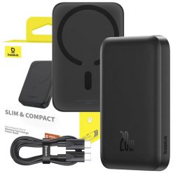Powerbank indukcyjny Baseus 6000 mAh 20W USB-C. Czarne powerbanki Baseus. Za 99.00 zł.