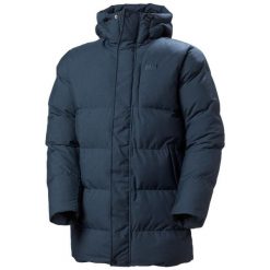 Parka Helly Hansen Alby Puffy. Niebieskie parki męskie Helly Hansen, m, bez wzorów, z puchu, bez kołnierzyka, bez kaptura. W wyprzedaży za 1,192.00 zł.