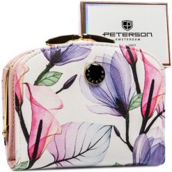 Portfel damski Peterson PTN 1830-F8 wzór 1. Portfele damskie Peterson, ze skóry. Za 69.99 zł.