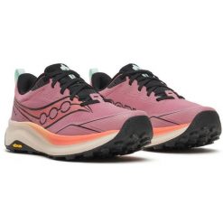 Buty trailowe damskie Saucony Peregrine 16. Czerwone obuwie sportowe damskie Saucony, bez wzorów, bez zapięcia. Za 686.39 zł.