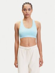 Puma Biustonosz top 907862 Zielony. Zielone topy damskie Puma, s, bez wzorów, z bawełny, bez kołnierzyka, bez ramiączek. Za 79.99 zł.