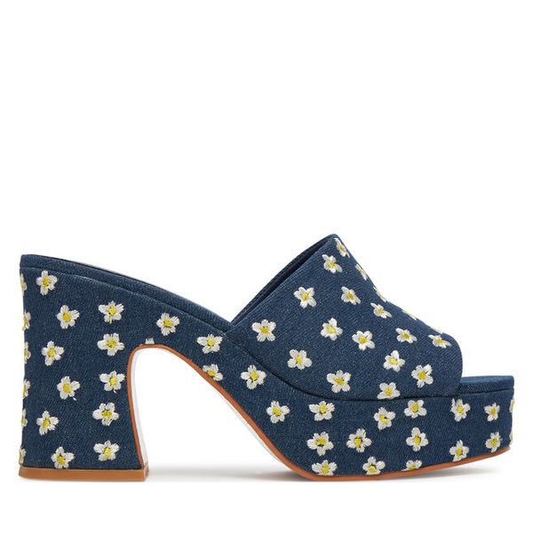 Klapki DeeZee. Niebieskie klapki damskie DeeZee, bez wzorów, bez obcasa, bez zapięcia. Za 149.99 zł.